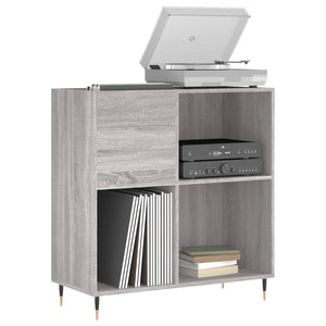 vidaXL Record Cabinet Grey Sonoma 84.5x38x89 cm Engineered Wood