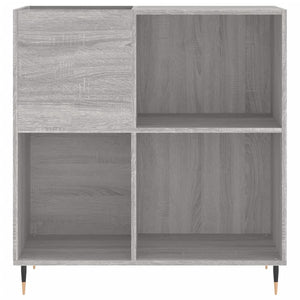 vidaXL Record Cabinet Grey Sonoma 84.5x38x89 cm Engineered Wood