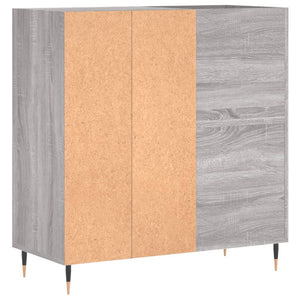 vidaXL Record Cabinet Grey Sonoma 84.5x38x89 cm Engineered Wood