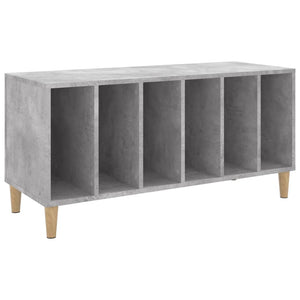 vidaXL Record Cabinet Concrete Grey 100x38x48 cm Engineered Wood