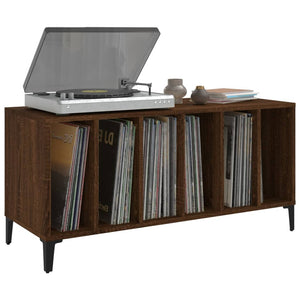 vidaXL Record Cabinet Brown Oak 100x38x48 cm Engineered Wood