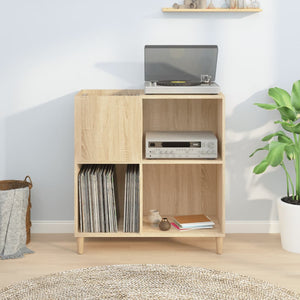 vidaXL Record Cabinet Sonoma Oak 84.5x38x89 cm Engineered Wood