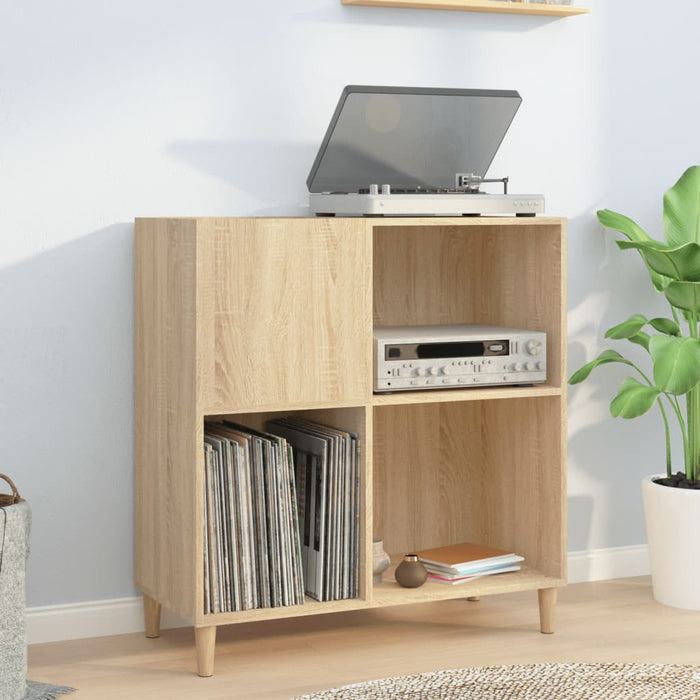 vidaXL Record Cabinet Sonoma Oak 84.5x38x89 cm Engineered Wood