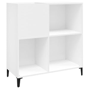 vidaXL Record Cabinet White 84.5x38x89 cm Engineered Wood