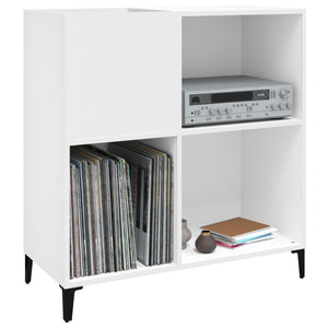 vidaXL Record Cabinet White 84.5x38x89 cm Engineered Wood