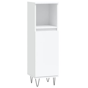 vidaXL 3 Piece Bathroom Cabinet Set White Engineered Wood