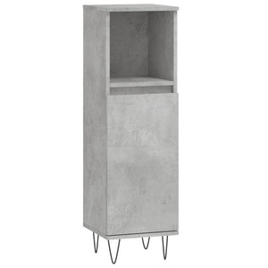 vidaXL 3 Piece Bathroom Cabinet Set Concrete Grey Engineered Wood