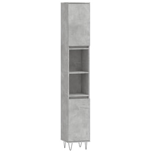 vidaXL 3 Piece Bathroom Cabinet Set Concrete Grey Engineered Wood