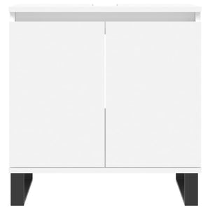 vidaXL 3 Piece Bathroom Cabinet Set White Engineered Wood