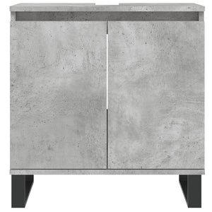 vidaXL 3 Piece Bathroom Cabinet Set Concrete Grey Engineered Wood