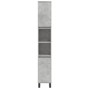 vidaXL 3 Piece Bathroom Cabinet Set Concrete Grey Engineered Wood