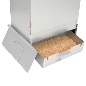 vidaXL BBQ Oven Smoker with Wood Chips 44.5x29x83 cm Galvanised steel