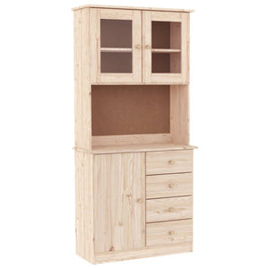 vidaXL Highboard ALTA 77x35x165 cm Solid Wood Pine