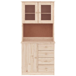 vidaXL Highboard ALTA 77x35x165 cm Solid Wood Pine