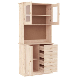 vidaXL Highboard ALTA 77x35x165 cm Solid Wood Pine