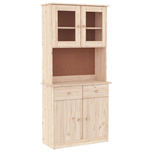 vidaXL Highboard ALTA 77x35x165 cm Solid Wood Pine