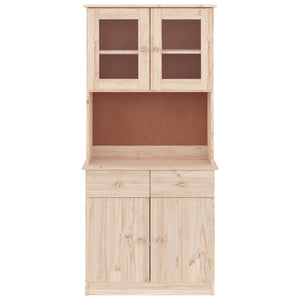 vidaXL Highboard ALTA 77x35x165 cm Solid Wood Pine