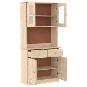 vidaXL Highboard ALTA 77x35x165 cm Solid Wood Pine