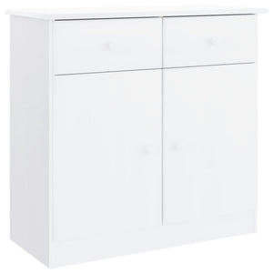 vidaXL Highboard ALTA White 77x35x165 cm Solid Wood Pine