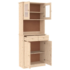 vidaXL Highboard ALTA 77x35x188 cm Solid Wood Pine