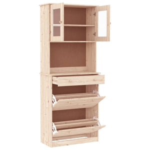 vidaXL Highboard ALTA 77x35x188 cm Solid Wood Pine