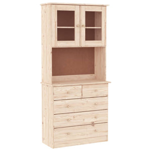 vidaXL Highboard ALTA 77x35x165 cm Solid Wood Pine