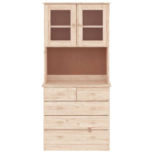 vidaXL Highboard ALTA 77x35x165 cm Solid Wood Pine