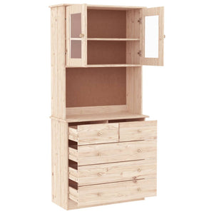 vidaXL Highboard ALTA 77x35x165 cm Solid Wood Pine