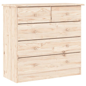 vidaXL Highboard ALTA 77x35x165 cm Solid Wood Pine