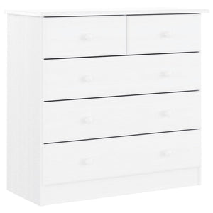 vidaXL Highboard ALTA White 77x35x165 cm Solid Wood Pine