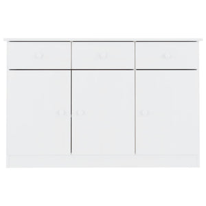 vidaXL Sideboard ALTA White 112x35x73 cm Solid Wood Pine