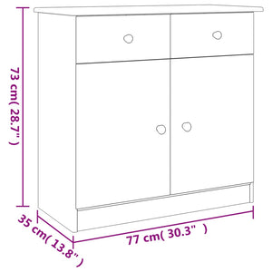 vidaXL Sideboard ALTA 77x35x73 cm Solid Wood Pine