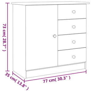 vidaXL Sideboard ALTA 77x35x73 cm Solid Wood Pine