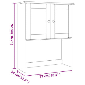 vidaXL Dresser Top ALTA 77x30x92 cm Solid Wood Pine