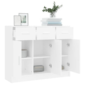 vidaXL Sideboard White 91x28x75 cm Engineered Wood