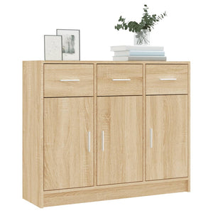 vidaXL Sideboard Sonoma Oak 91x28x75 cm Engineered Wood