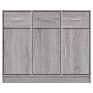 vidaXL Sideboard Grey Sonoma 91x28x75 cm Engineered Wood