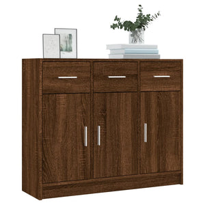 vidaXL Sideboard Brown Oak 91x28x75 cm Engineered Wood