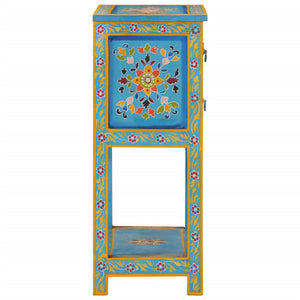 vidaXL Sideboard Turquoise 55x30x76 cm Solid Wood Mango