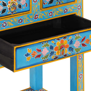 vidaXL Sideboard Turquoise 55x30x76 cm Solid Wood Mango