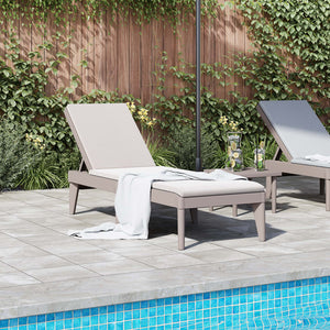 vidaXL Sun Lounger Cappuccino 186x60x29 cm PP