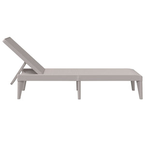 vidaXL Sun Lounger Cappuccino 186x60x29 cm PP