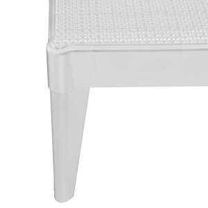 vidaXL Sun Lounger White 186x60x29 cm PP