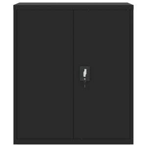 vidaXL File Cabinet Black 90x40x105 cm Steel