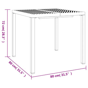 vidaXL 5 Piece Garden Dining Set Anthracite Steel