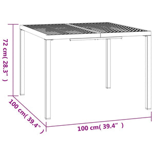 vidaXL 5 Piece Garden Dining Set Anthracite Steel