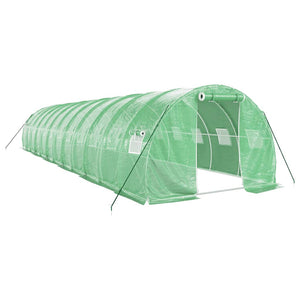 vidaXL Greenhouse with Steel Frame Green 36 m² 12x3x2 m