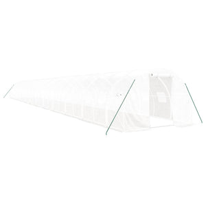 vidaXL Greenhouse with Steel Frame White 72 m² 24x3x2 m