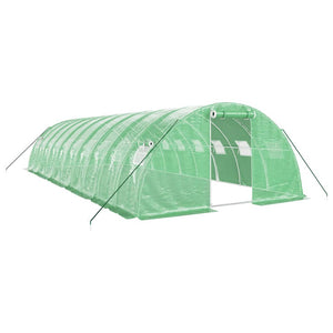 vidaXL Greenhouse with Steel Frame Green 40 m² 10x4x2 m