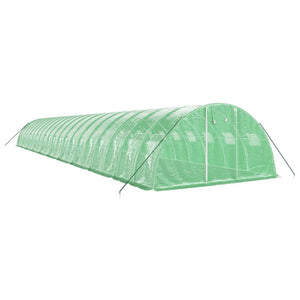 vidaXL Greenhouse with Steel Frame Green 80 m² 20x4x2 m